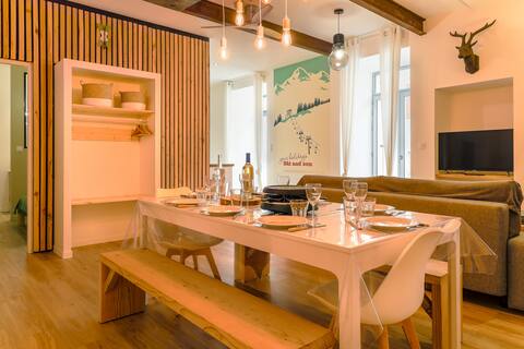 Ground floor 4-star apartment village center Ax