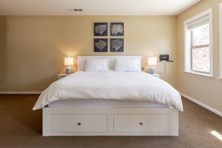 Relaxing and Luxurious Master Bedroom with a Comfortable King-Size Bed to Unwind and Recharge