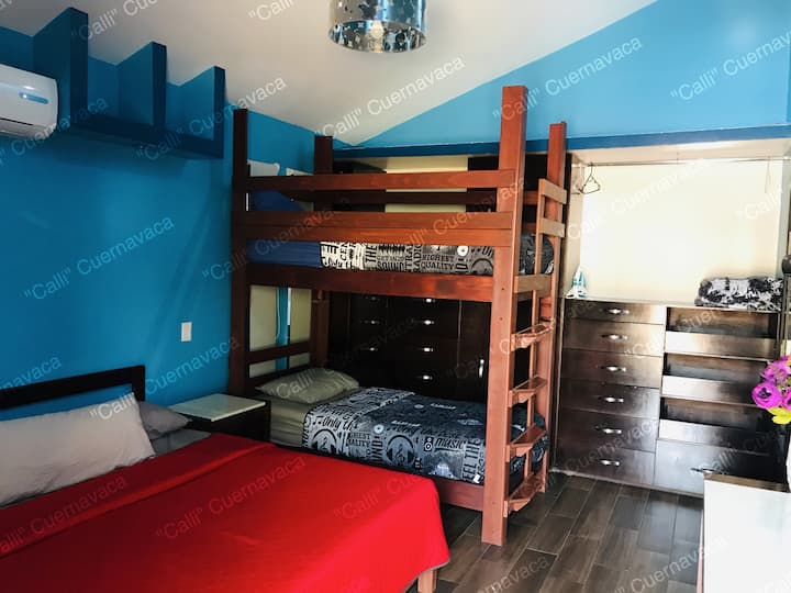 Master bedroom, has air conditioning