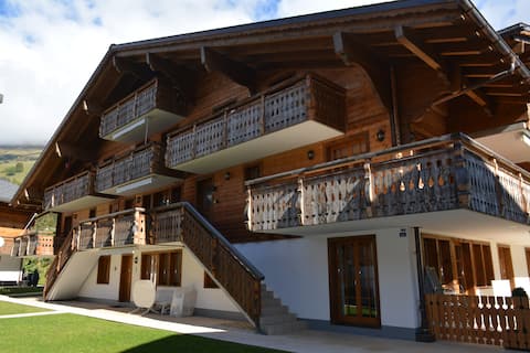 Successful Airbnb property: Nid de la Gare Diablerets Apartment (10 beds) in Ormont Dessus