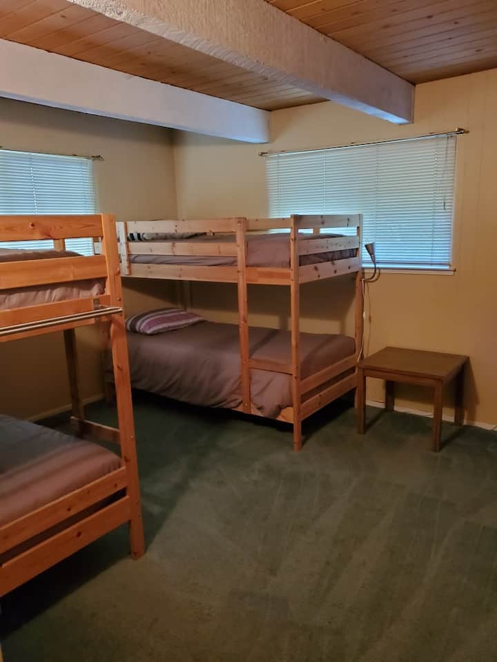 Bunk room on main floor. Sleeps four people. 