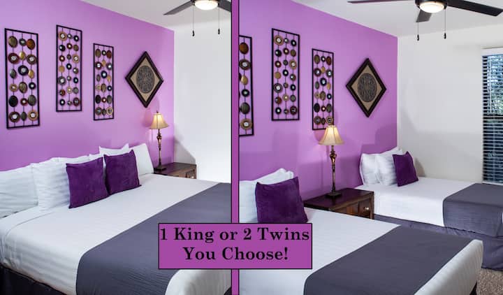 Third bedroom: Customize with 2 XL Twin Beds or 1 King Bed 