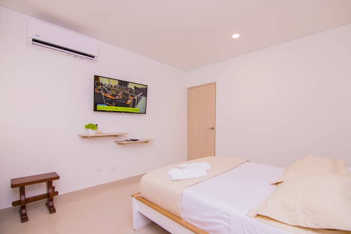 Ppal ya Chumba cha kulala. Kitanda 1 cha watu wawili