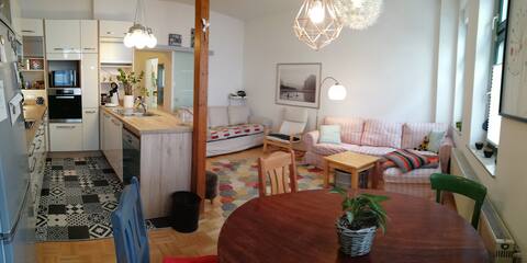 Erfolgreiche Airbnb-Immobilie: Stylish vacation in the authentic east of Leipzig in Volkmarsdorf