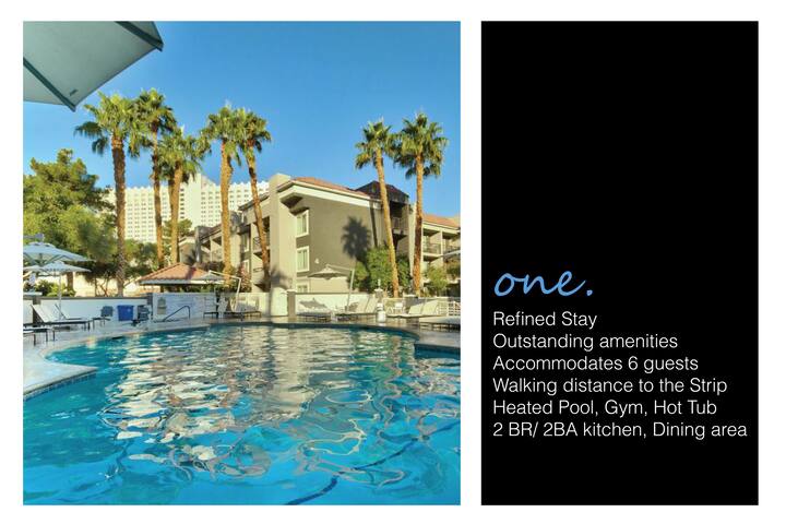 2Bed/2Bath – Kitchen| Hot tub | Pool