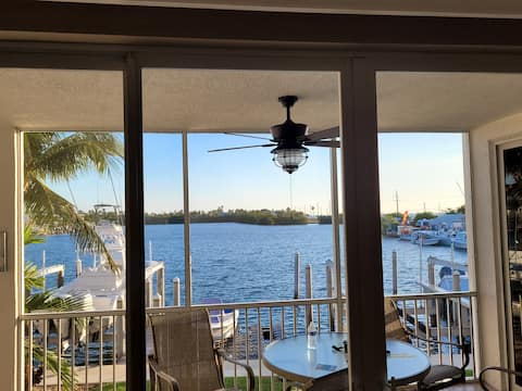 Luxury condo with boat slip overlooking the bay