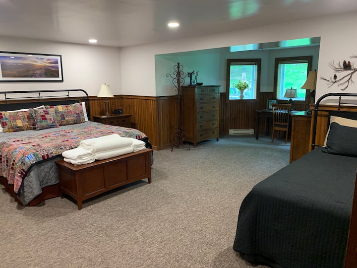 Master Suite with King Bed (with additional twin) - Lower Level