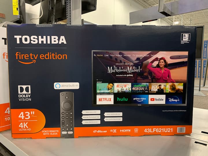 Our first purchase for our tiny home after closing was this smart tv at a fantastic price.  Bring your passwords to have an array of streaming services at your fingertips.
