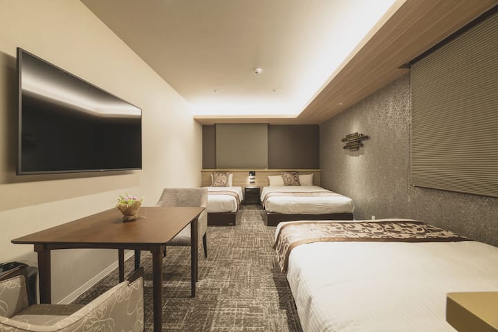 C【36㎡】1 Single Bed / 2 Double Beds - Kagoshima