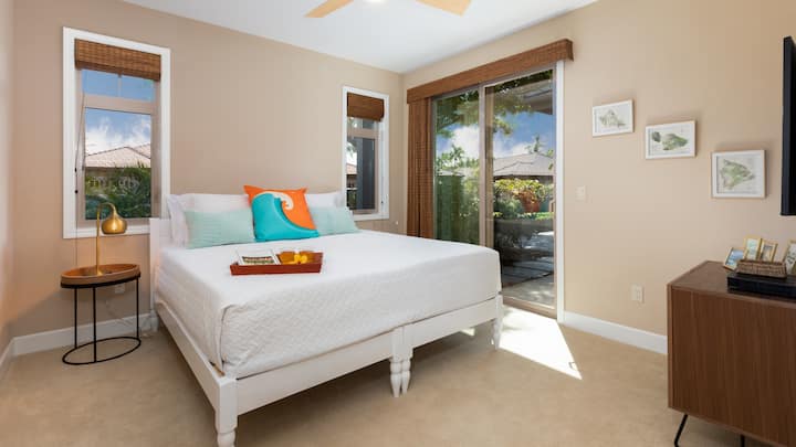 Dhoma e gjumit #3 ka mundësinë për Two TwinXL ose të kombinuara si King me topper me xhel. Gjithashtu me shëtitje në lanai