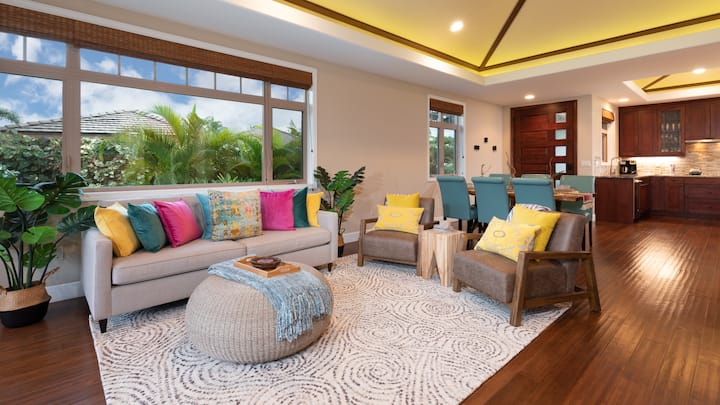 Hap zonën e konceptit të jetesës me tavane me leckë bari të harkuar