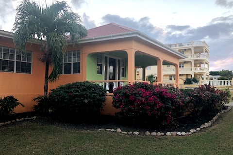 Large family villa with ocean view and gardens