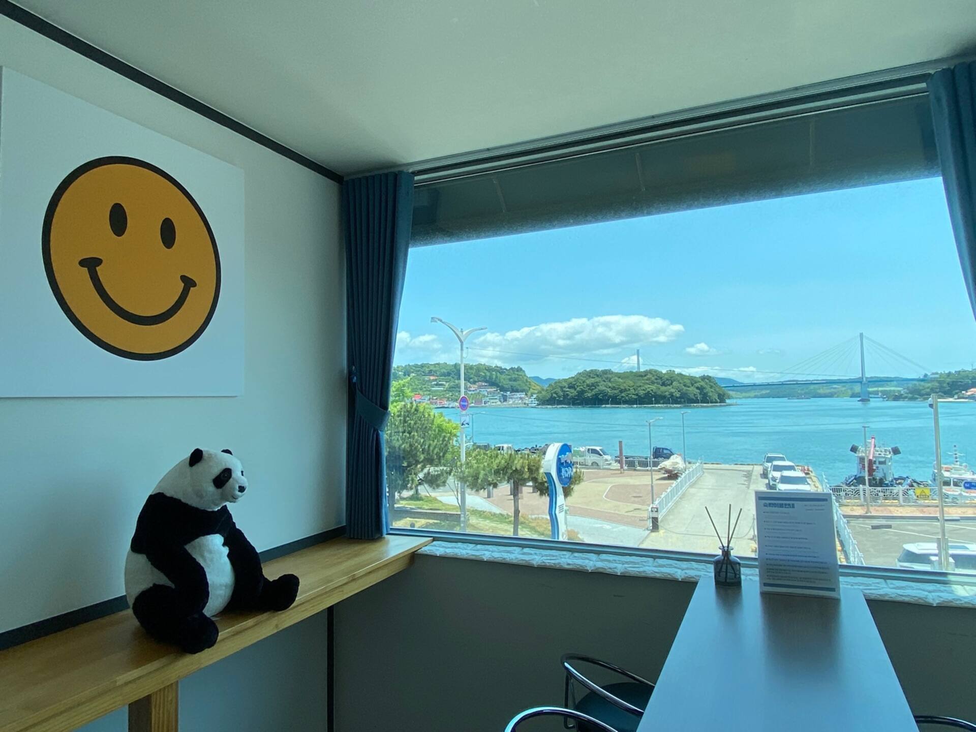 10 seconds from Yi Sun-sin Square/Namhae Panorama View 'Moonlight Sea' | Private Yeosu Ocean House for Families