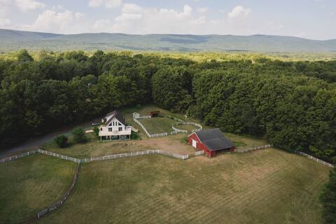 5 Acre Modern Mountain A-Frame with Barn