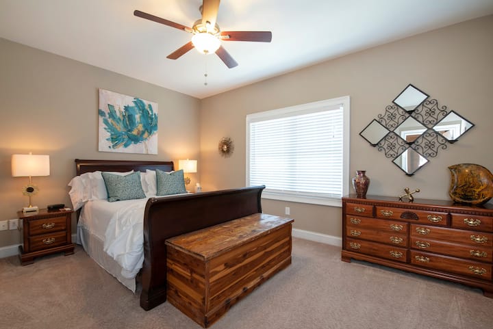 Bedroom #4 upstairs.  1 Queen bed