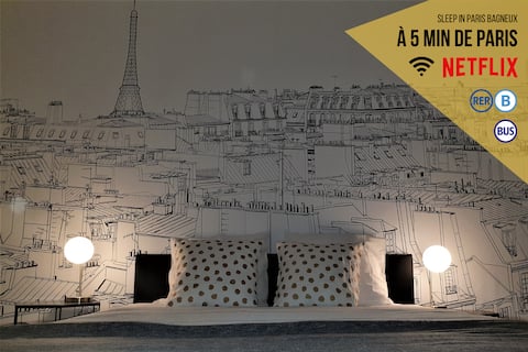 Hyper new * Paris and Metro L4 at 5 min + 5 Stars