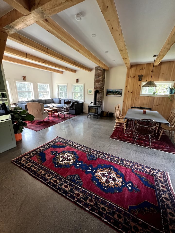 Modern East Burke Home w/ Mtn View, Sauna, Pond