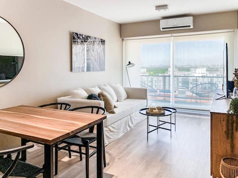 Top Airbnb: Beautiful premium apt+river view+amenities+parking in Vicente López