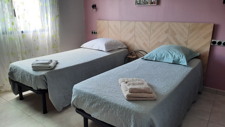 separates Zweibettzimmer