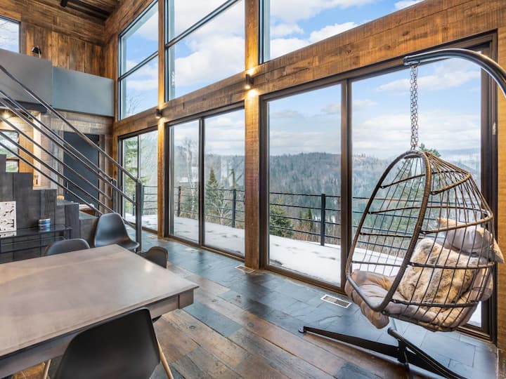 Chalet le panoramik, vue à couper le souffle, spa Chalets à louer à SainteLuciedes