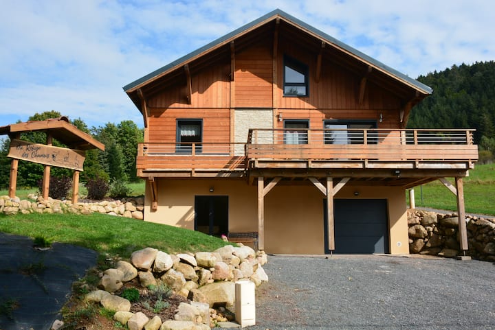 Chalet Neuf , 8 Pers. Grand Conf., Secteur Calme, Wifi, Garage, C.comp, Babyf - Vosges