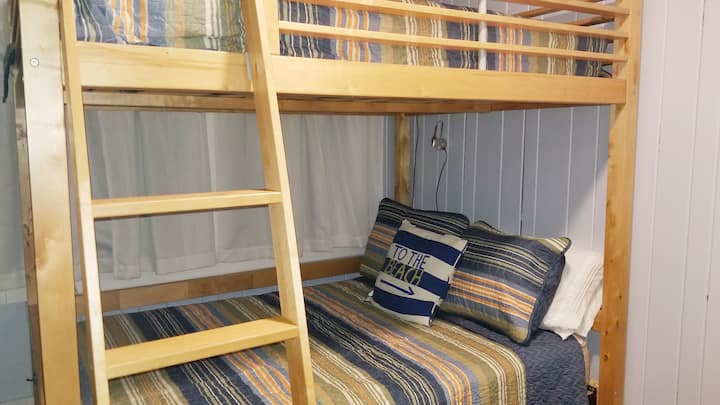 Bunkroom (full over full bunks) each with individual lights and charging port.