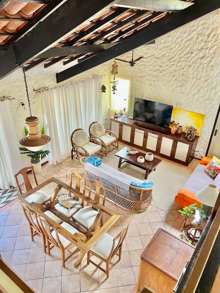 Casa No Mar Com Amplo Deck E Praia (Pé Na Areia) - Angra dos Reis