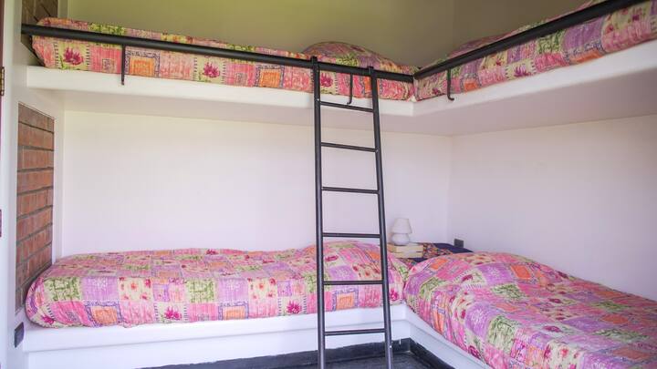 Habitación N° 5 con camas tipo litera.