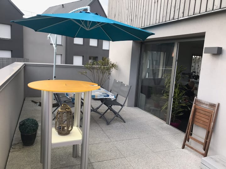 Chambre Grande Terrasse Bruz Près Campus  Ker-lann - Bruz