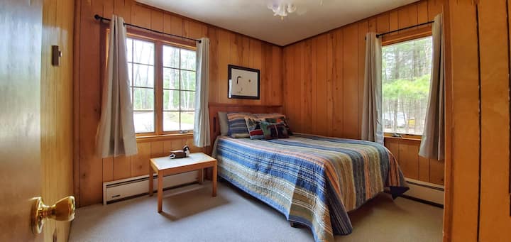 Bedroom 3: A full bed on the first floor. A full bathroom with shower is right next door.