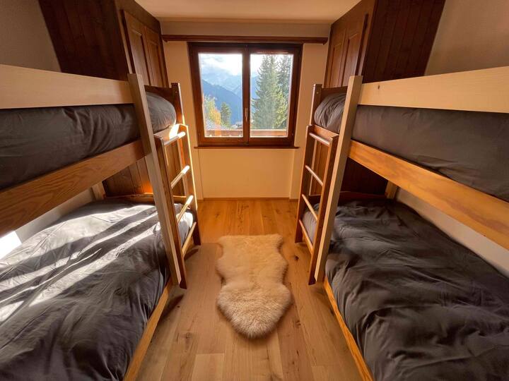 Dormitorio3 - Orientado al sur,
Habitación infantil,
2 literas (4 camas - 90x190)
