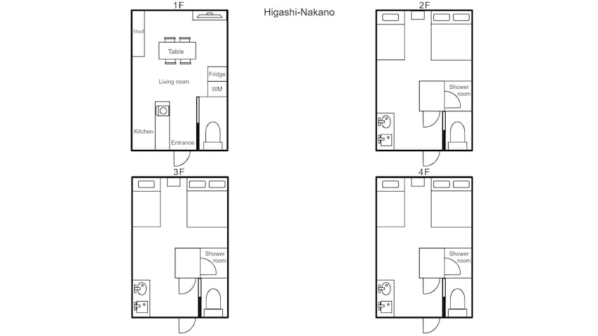 27/東中野/東京観光に最適/9名/駅から徒歩6分/人気の新宿まで5分・渋谷まで15分/Wi-Fi gallery image 5