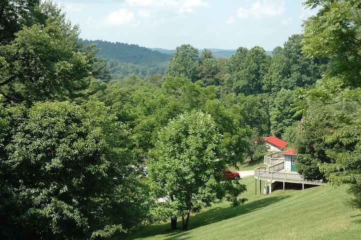 The Lodge has amazing views and is surrounded by nature.
