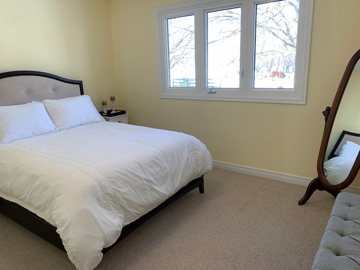 Bedroom, queen sized bed 
