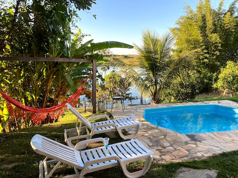 House with Pool, Air-cond. and backyard for Funnel Dam