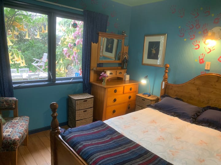 Camera da letto degli ospiti con letto queen-size