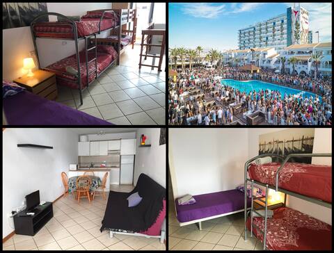 Flat4 beachfront in Playa den Bossa near Ushuaia