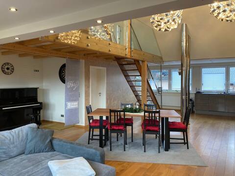 120m² loft in modern winemaker's house Saarburg