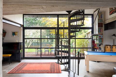 cozy large house type loft near sea