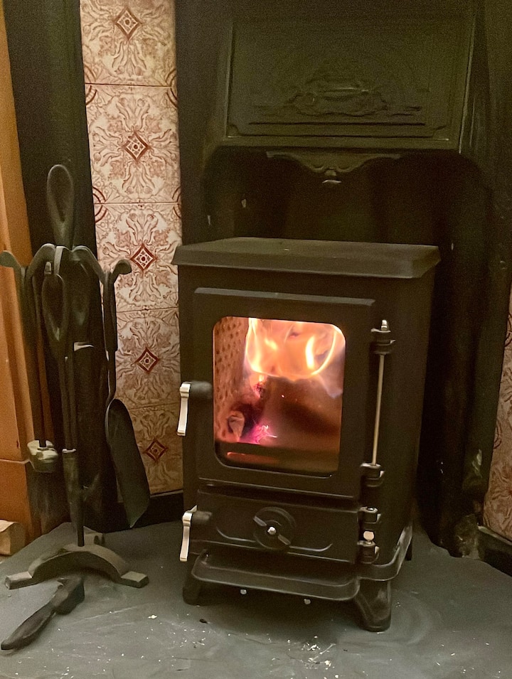 New for winter 2022, cosy and warm wood burning stove
