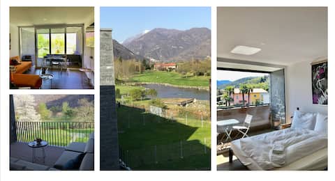 Lovely apt Gerre Golf Lake Maggiore Ascona Losone