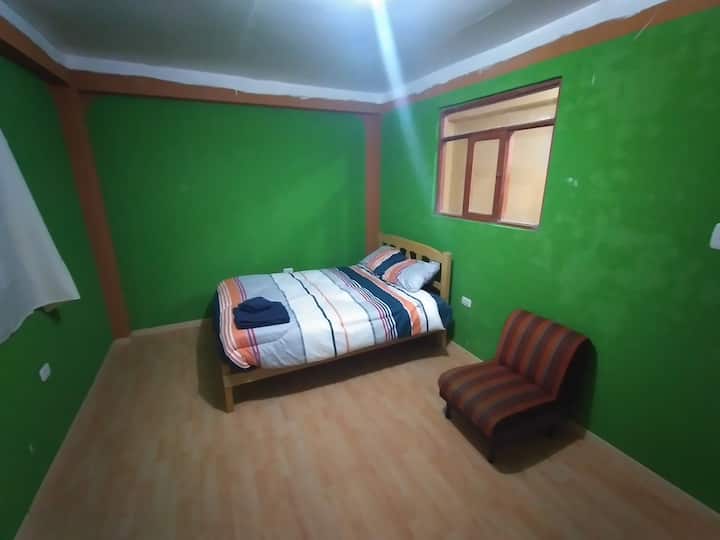 Chambre 2 du bungalow pour lit double 