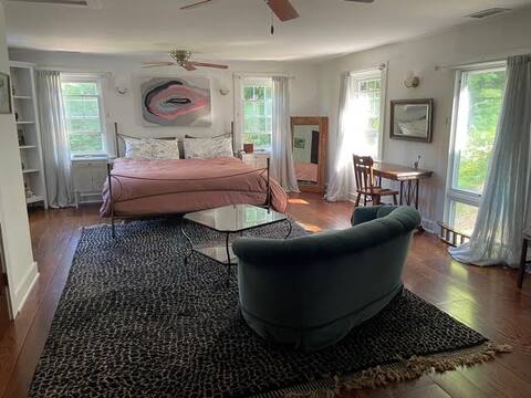 Enchanting Farmhouse Suite w/ pool and sauna