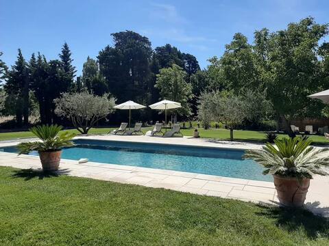 Luxury farmhouse with heated pool
