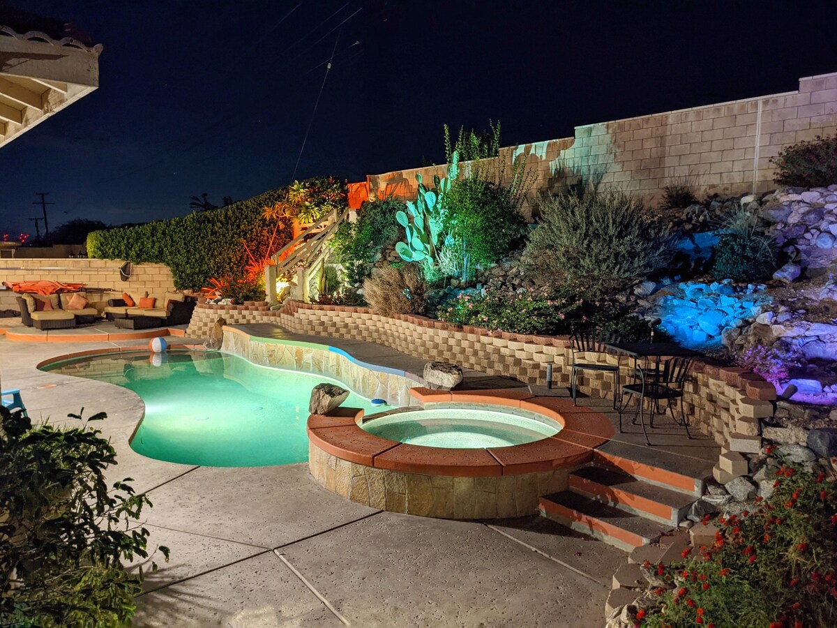 Rainbow Springs: oasis de 5 dormitorios con piscina y spa 🌈 - Casas en  alquiler en Desert Hot Springs, California, Estados Unidos - Airbnb, image size:1200x900