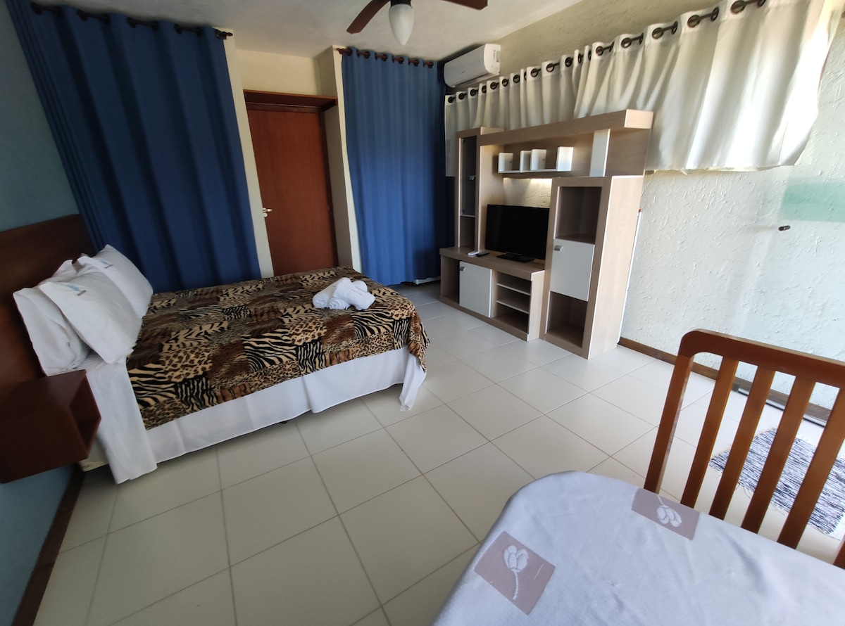 Overview of the suite!
Bathroom out back