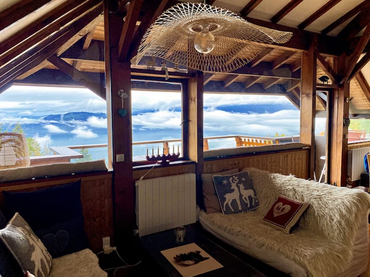 Chalet Insolite, Vue Exceptionnelle Sur Lac Léman - Lac Léman