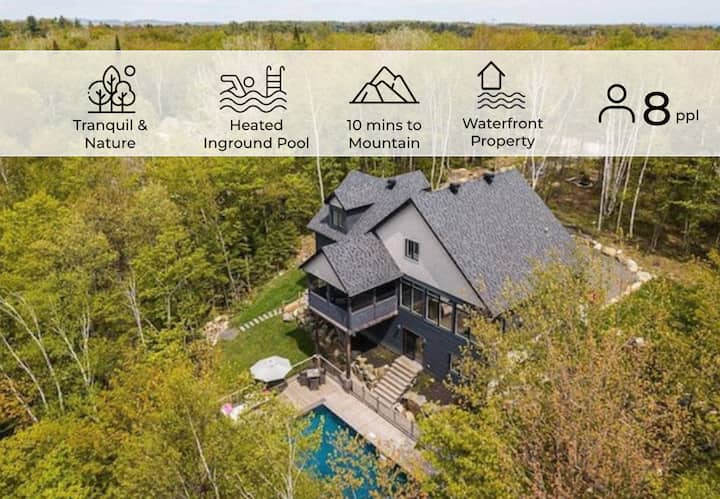 Chalet Malards, Pool, Lake & Ski (Sleeps 8) - Saint-Sauveur