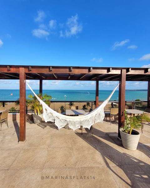 Flat by the sea in Cabo Branco, standing on the sand!
