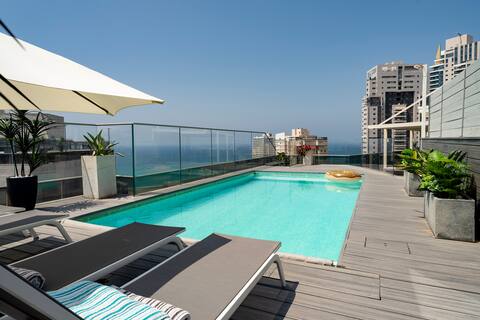 LUX PENTHOUSE 4 BED BAT YAM TEL AVIV PRIVATE POOL